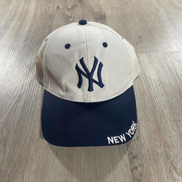 Unbranded Other - Vintage New York Yankees Snapback Hat MLB Baseball White Blue Cap